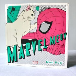 Marvel Meow by Nao Fuji Hardcover Book Cat Comic Spider Man Iron Man Deadpool